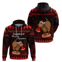 Capybara Christmas Hoodie Merry Capymas - Wonder Print Shop