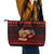 Capybara Christmas Leather Tote Bag Merry Capymas - Wonder Print Shop
