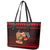 Capybara Christmas Leather Tote Bag Merry Capymas - Wonder Print Shop