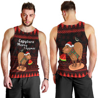 Capybara Christmas Men Tank Top Merry Capymas - Wonder Print Shop