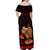 Capybara Christmas Off Shoulder Maxi Dress Merry Capymas - Wonder Print Shop