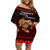 Capybara Christmas Off Shoulder Short Dress Merry Capymas - Wonder Print Shop