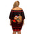Capybara Christmas Off Shoulder Short Dress Merry Capymas - Wonder Print Shop