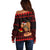 Capybara Christmas Off Shoulder Sweater Merry Capymas - Wonder Print Shop
