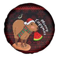 Capybara Christmas Spare Tire Cover Merry Capymas - Wonder Print Shop