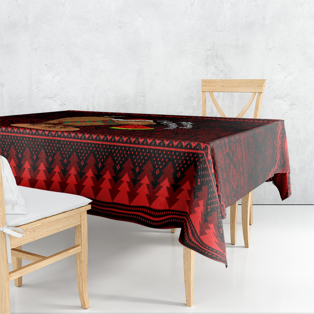 Capybara Christmas Tablecloth Merry Capymas - Wonder Print Shop