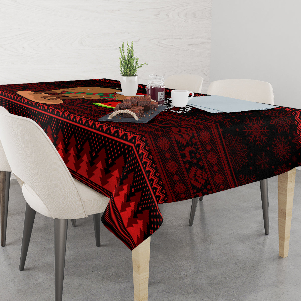 Capybara Christmas Tablecloth Merry Capymas - Wonder Print Shop