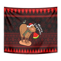 Capybara Christmas Tapestry Merry Capymas - Wonder Print Shop