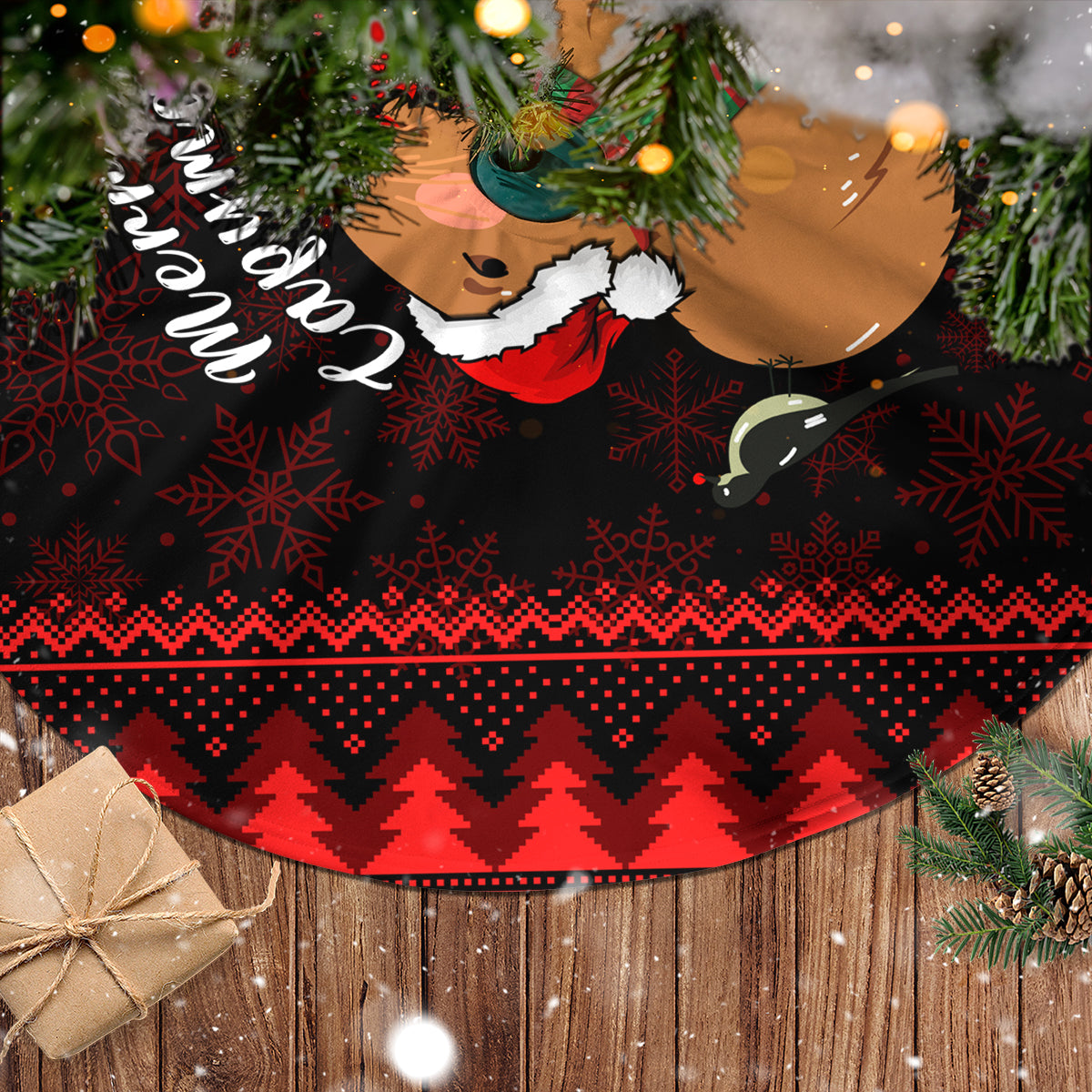 Capybara Christmas Tree Skirt Merry Capymas - Wonder Print Shop