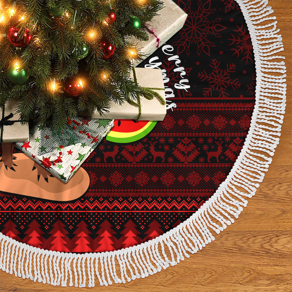 Capybara Christmas Tree Skirt Merry Capymas - Wonder Print Shop