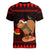 Capybara Christmas Women V Neck T Shirt Merry Capymas - Wonder Print Shop