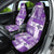Hawaiian Quilt Car Seat Cover Tiki Tropical Retro Purple Version - Wonder Print Shop
