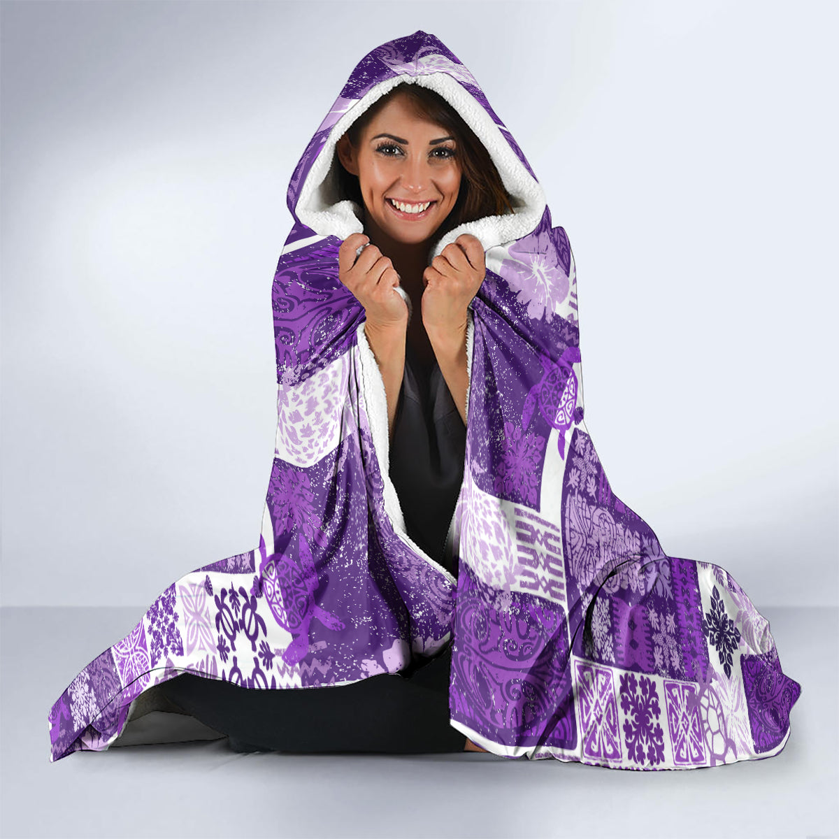 hawaiian-quilt-hooded-blanket-tiki-tropical-retro-purple-version