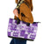 Hawaiian Quilt Leather Tote Bag Tiki Tropical Retro Purple Version - Wonder Print Shop