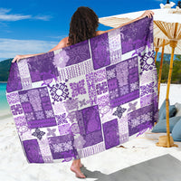 Hawaiian Quilt Sarong Tiki Tropical Retro Purple Version - Wonder Print Shop