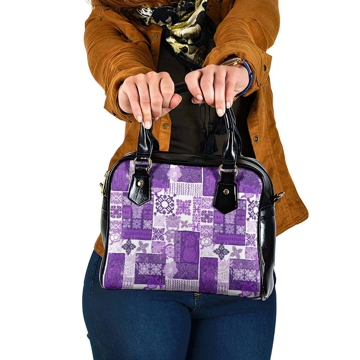 hawaiian-quilt-shoulder-handbag-tiki-tropical-retro-purple-version