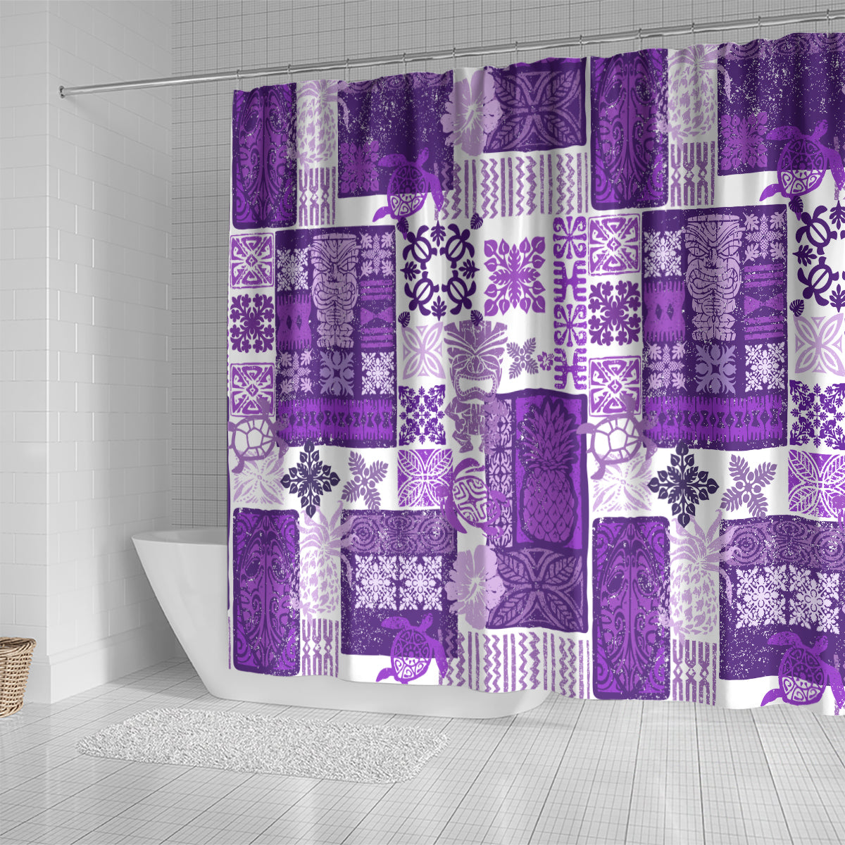 hawaiian-quilt-shower-curtain-tiki-tropical-retro-purple-version