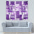 Hawaiian Quilt Tapestry Tiki Tropical Retro Purple Version - Wonder Print Shop