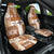 Hawaiian Quilt Car Seat Cover Tiki Tropical Retro Brown Version - Wonder Print Shop
