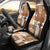 Hawaiian Quilt Car Seat Cover Tiki Tropical Retro Brown Version - Wonder Print Shop