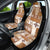 Hawaiian Quilt Car Seat Cover Tiki Tropical Retro Brown Version - Wonder Print Shop