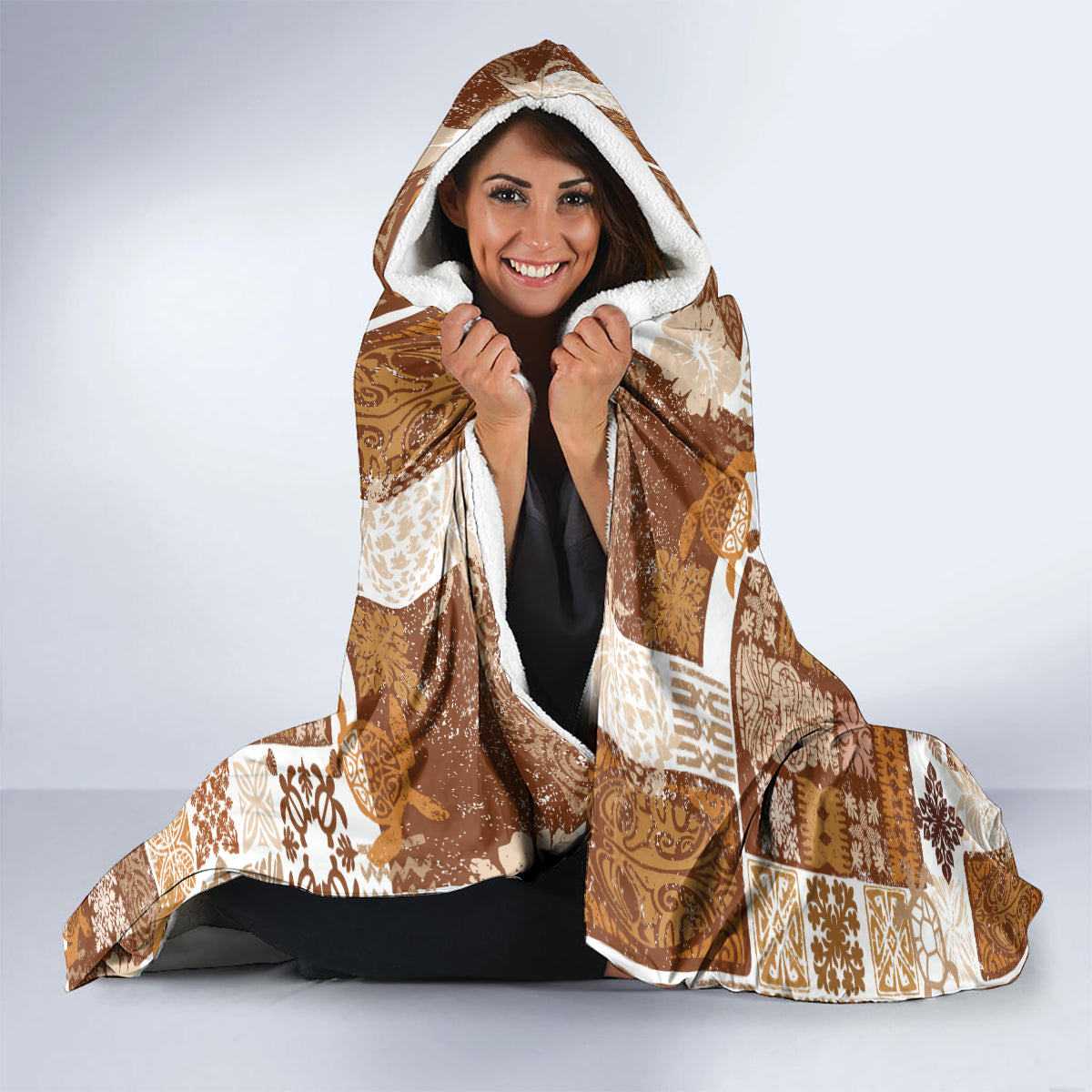 hawaiian-quilt-hooded-blanket-tiki-tropical-retro-brown-version