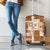 Hawaiian Quilt Luggage Cover Tiki Tropical Retro Brown Version - Wonder Print Shop