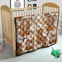 Hawaiian Quilt Quilt Tiki Tropical Retro Brown Version - Wonder Print Shop