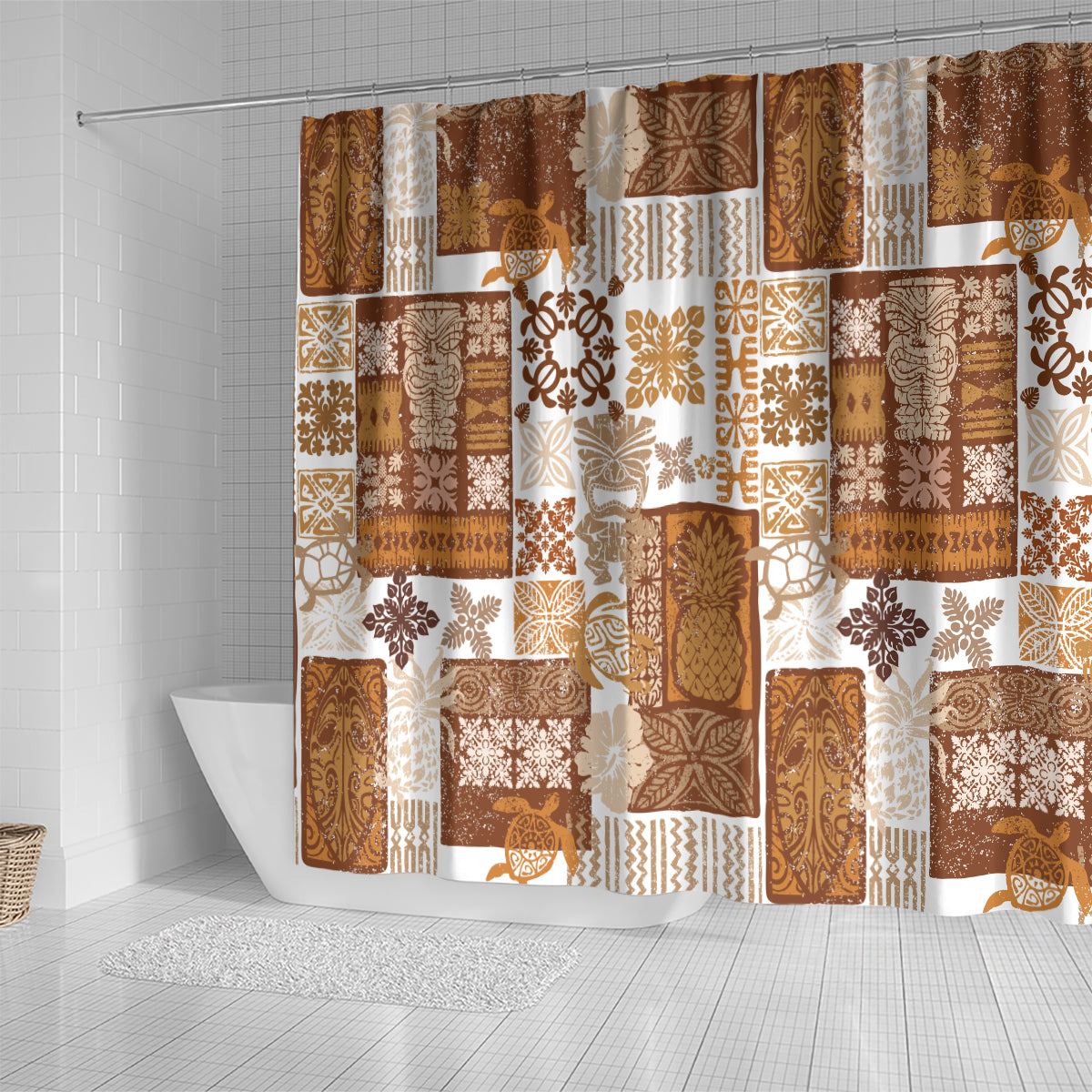 hawaiian-quilt-shower-curtain-tiki-tropical-retro-brown-version