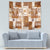 Hawaiian Quilt Tapestry Tiki Tropical Retro Brown Version - Wonder Print Shop