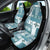 Hawaiian Quilt Car Seat Cover Tiki Tropical Retro Dark Cyan Version - Wonder Print Shop