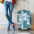 Hawaiian Quilt Luggage Cover Tiki Tropical Retro Dark Cyan Version - Wonder Print Shop