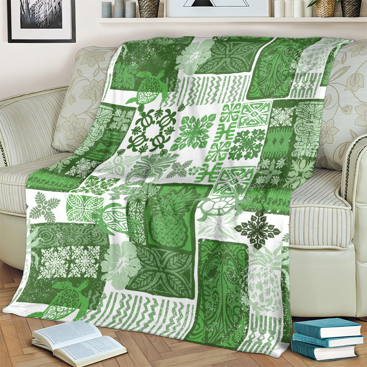 hawaiian-quilt-blanket-tiki-tropical-retro-green-version