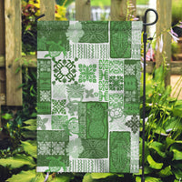 Hawaiian Quilt Garden Flag Tiki Tropical Retro Green Version - Wonder Print Shop