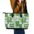 Hawaiian Quilt Leather Tote Bag Tiki Tropical Retro Green Version - Wonder Print Shop