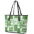 Hawaiian Quilt Leather Tote Bag Tiki Tropical Retro Green Version - Wonder Print Shop
