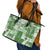 Hawaiian Quilt Leather Tote Bag Tiki Tropical Retro Green Version - Wonder Print Shop