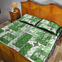Hawaiian Quilt Quilt Bed Set Tiki Tropical Retro Green Version - Wonder Print Shop