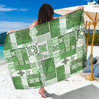 Hawaiian Quilt Sarong Tiki Tropical Retro Green Version - Wonder Print Shop