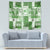 Hawaiian Quilt Tapestry Tiki Tropical Retro Green Version - Wonder Print Shop