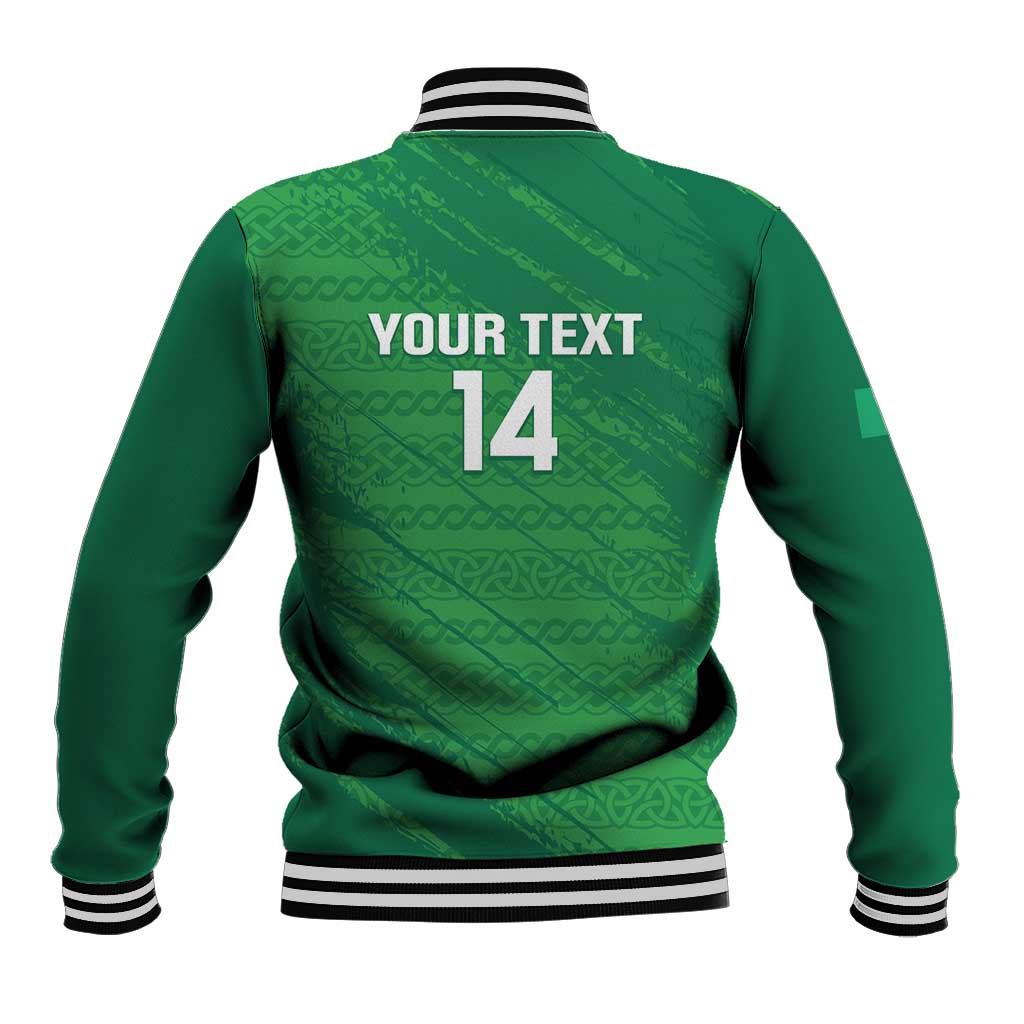 Custom Ireland Cricket Baseball Jacket Irish Celtic Knot - National Color - Wonder Print Shop