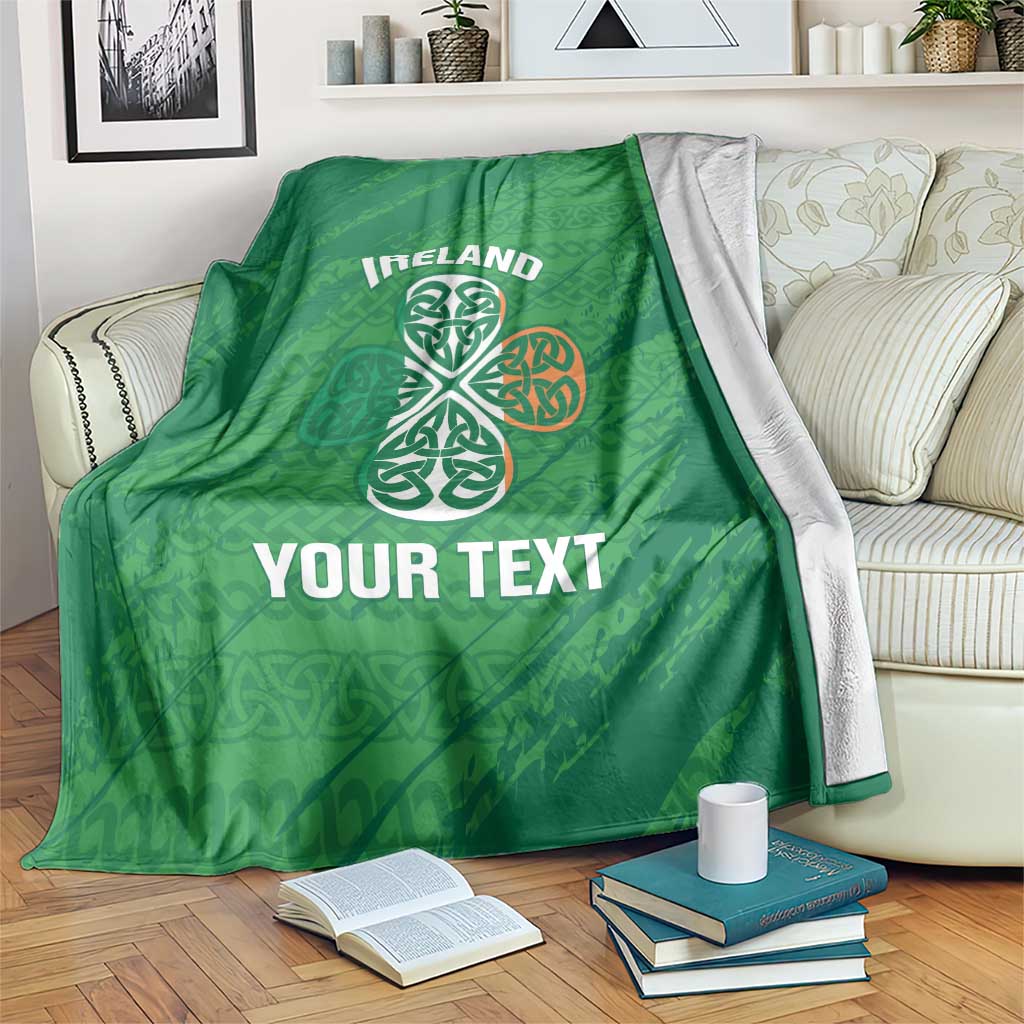 Custom Ireland Cricket Blanket Irish Celtic Knot - National Color