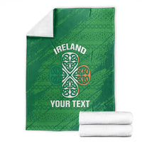 Custom Ireland Cricket Blanket Irish Celtic Knot - National Color