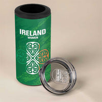 Custom Ireland Cricket 4 in 1 Can Cooler Tumbler Irish Celtic Knot - National Color - Wonder Print Shop