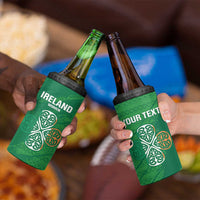 Custom Ireland Cricket 4 in 1 Can Cooler Tumbler Irish Celtic Knot - National Color - Wonder Print Shop