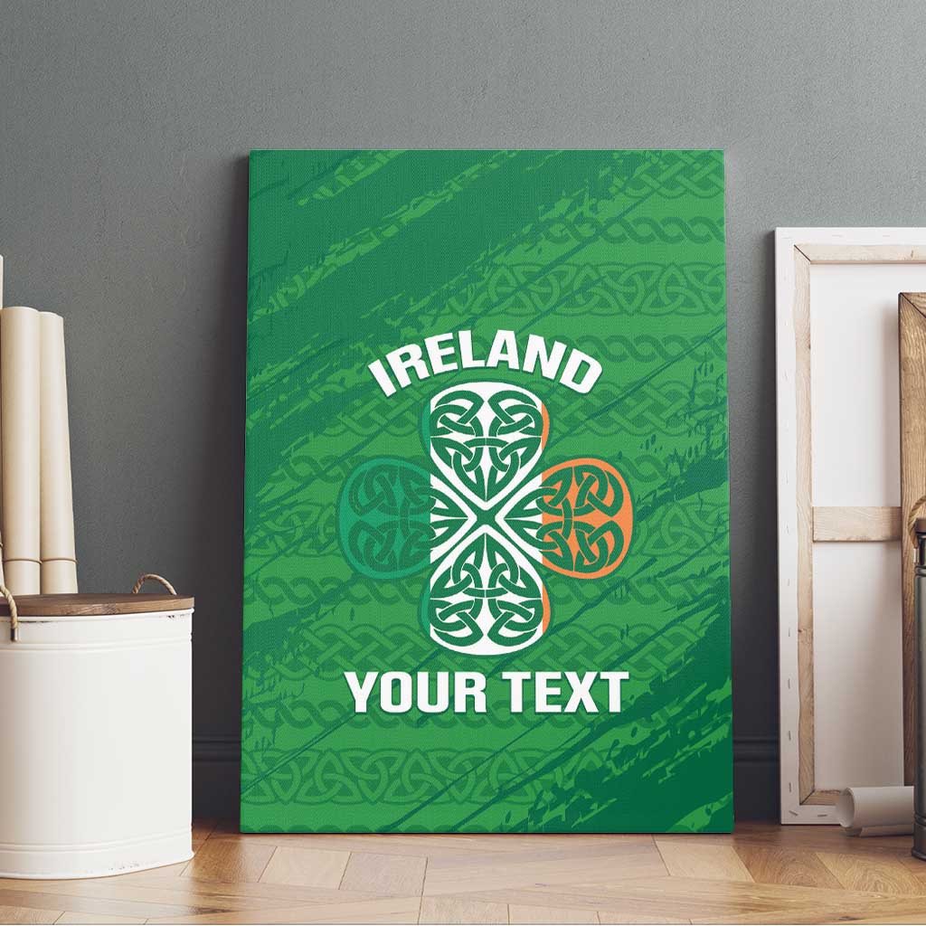 Custom Ireland Cricket Canvas Wall Art Irish Celtic Knot - National Color - Wonder Print Shop
