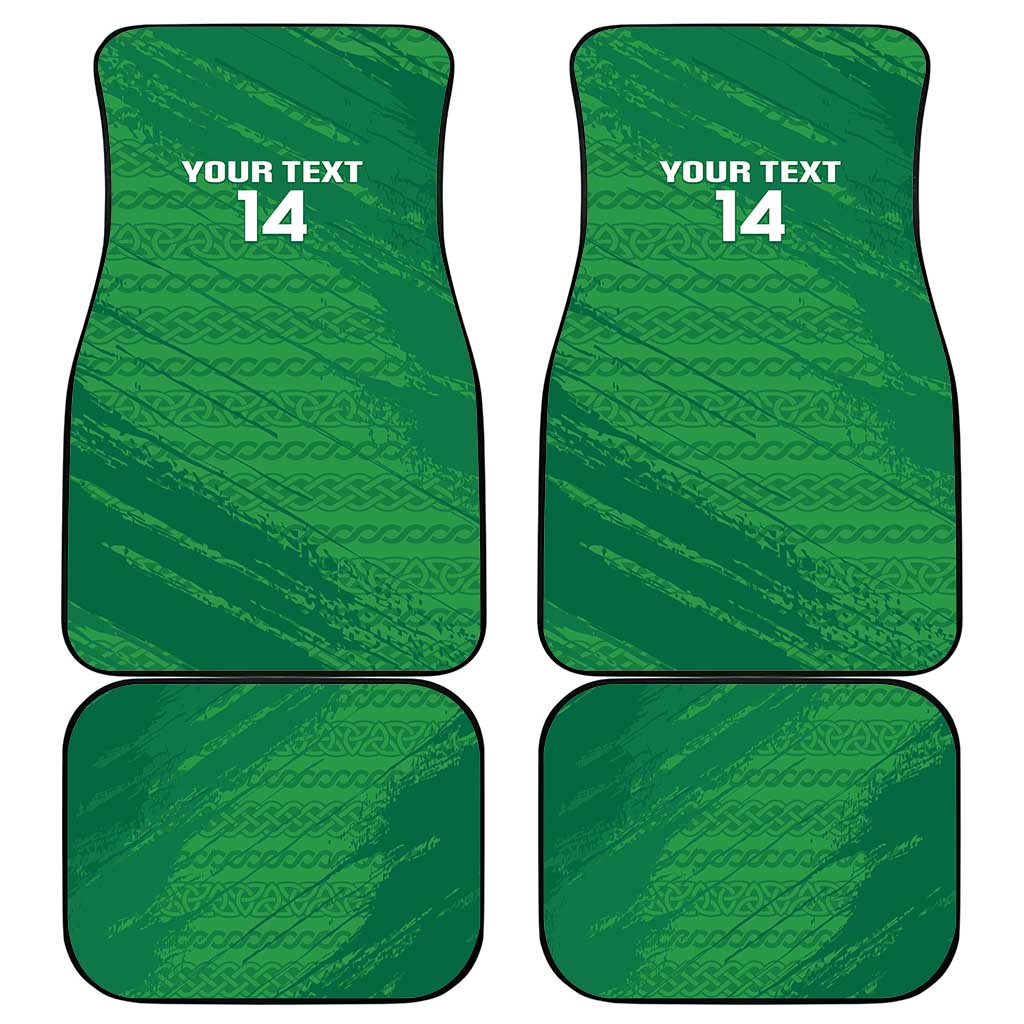 Custom Ireland Cricket Car Mats Irish Celtic Knot - National Color - Wonder Print Shop