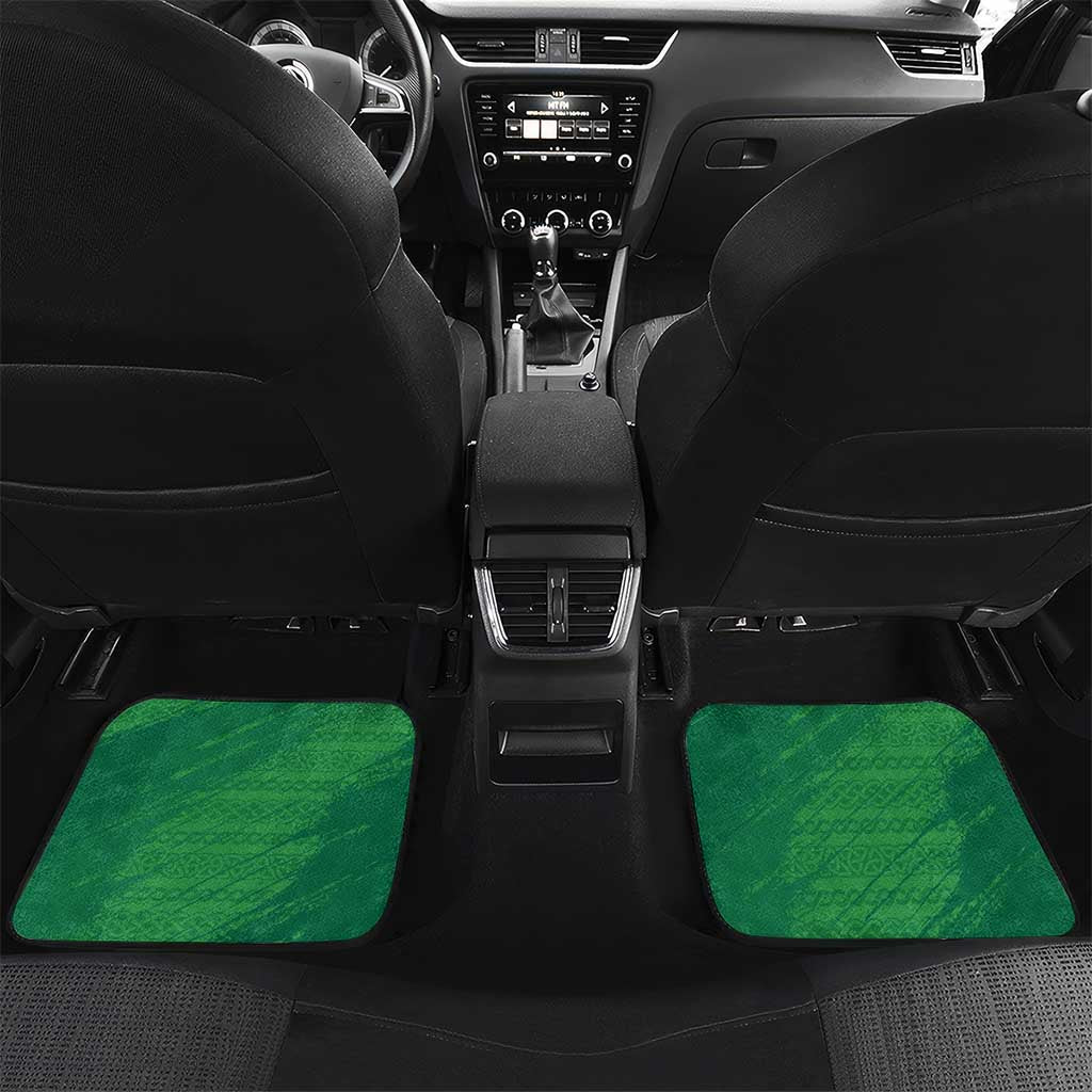 Custom Ireland Cricket Car Mats Irish Celtic Knot - National Color - Wonder Print Shop