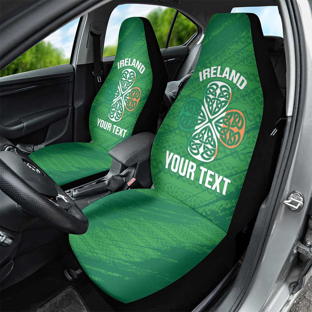 Custom Ireland Cricket Car Seat Cover Irish Celtic Knot - National Color - Wonder Print Shop