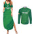 Custom Ireland Cricket Couples Matching Summer Maxi Dress and Long Sleeve Button Shirt Irish Celtic Knot - National Color - Wonder Print Shop